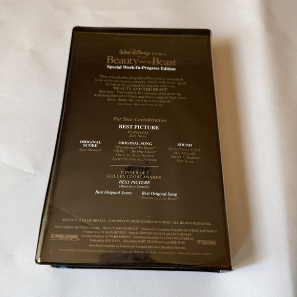 RARE BEAUTY and the BEAST WORK-IN-PROGRESS VHS - Picture 2 of 5
